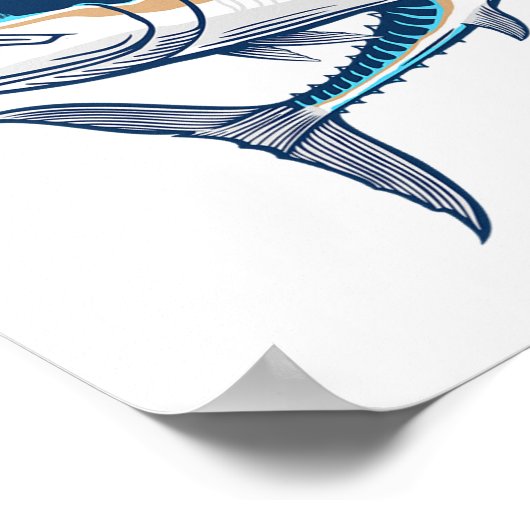 Life Is Better With A Wahoo Funny Salt Water Fishi Poster (Hoek)