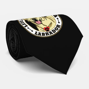 Life is Better With A White Labrador Dog Breed Stropdas