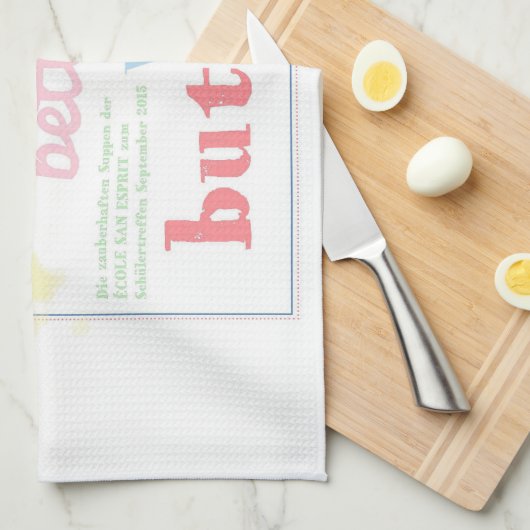 Life is better with butter - Buchcover Theedoek (Quarter Fold)