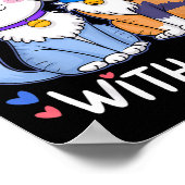 Life Is Better With Cats Cute Cat Lover Valentine' Poster (Hoek)