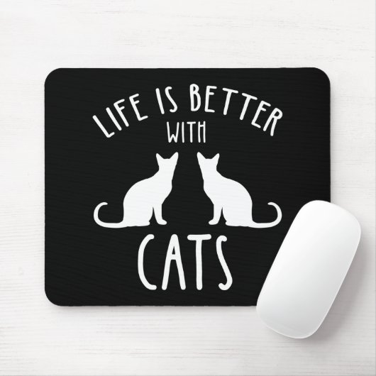 Life Is Better With Cats Muismat (Met muis)
