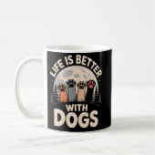 Life Is Better With Dogs Koffiemok (Links)