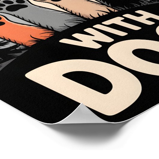 Life Is Better With Dogs Poster (Hoek)