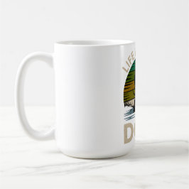 Life Is Better With Dogs Retro Sunset T-Shirt  Koffiemok