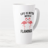 life is better with flamingo latte mok (Rechterhoek)