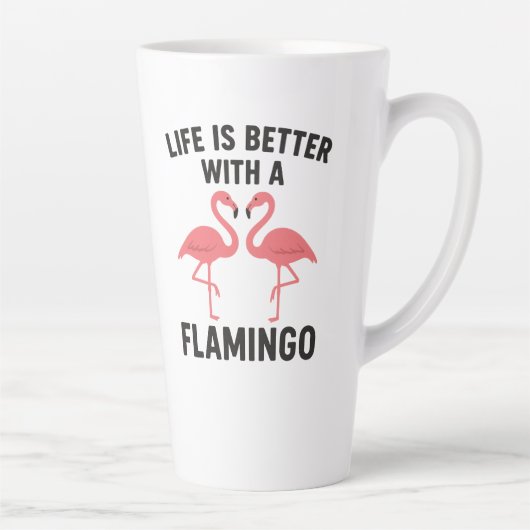 life is better with flamingo latte mok (Rechts)