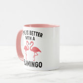 life is better with flamingo mok (Voorkant links)