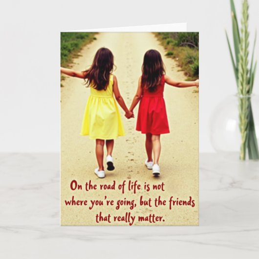 Life Is Better With Friends Card Kaart (Voorkant)
