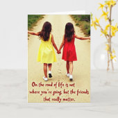 Life Is Better With Friends Card Kaart (Gele Bloem)