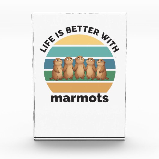 Life is better with marmots fotoblokken (Voorkant)
