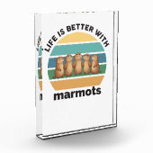 Life is better with marmots fotoblokken (Links)