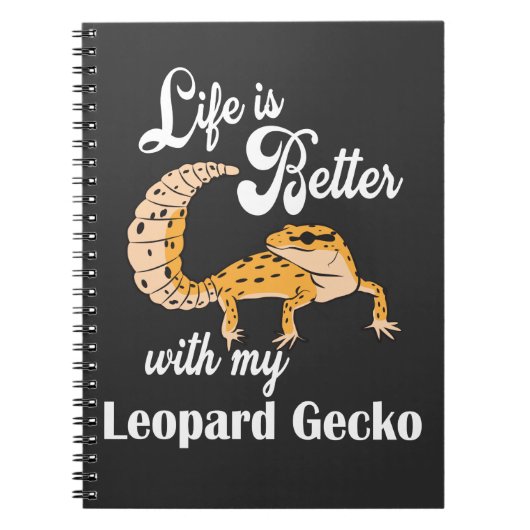 Life is Better with my Leopard Gecko Notitieboek (Voorkant)