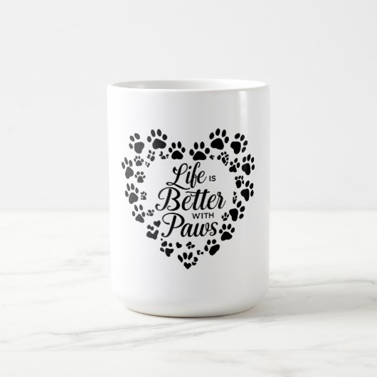Life Is Better with Paws Mug Koffiemok (Center)