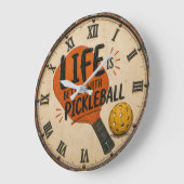 Life Is Better With Pickleball Paddle Grote Klok (Hoek)