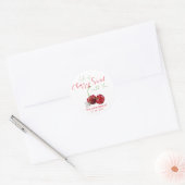 Life Is Cherry Sweet Ronde Sticker (Envelop)