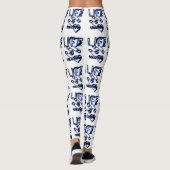 Life Is Colourful Blau - Designerlogo Leggings (Achterkant)
