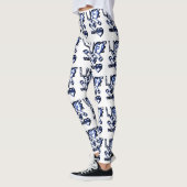 Life Is Colourful Blau - Designerlogo Leggings (Links)