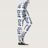 Life Is Colourful Blau - Designerlogo Leggings (Rechts)