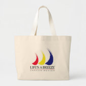 LIfe is een Breeze®_Paint-The-Wind_Cancun Grote Tote Bag (Voorkant)