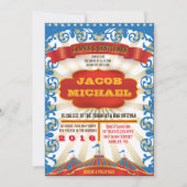 LIFE IS EEN CIRCUS Bat Bar Mitzvah uitnodiging (Voorkant)