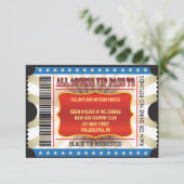 LIFE IS EEN CIRCUS Bat Bar Mitzvah uitnodiging (Staand voorkant)