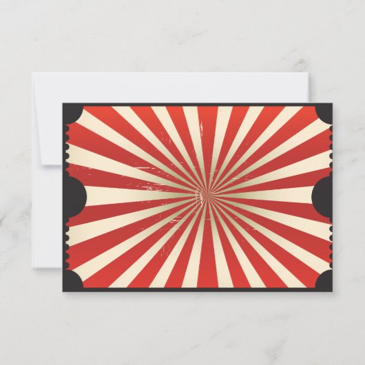 LIFE IS EEN CIRCUS Bat Bar Mitzvah uitnodiging (Achterkant)