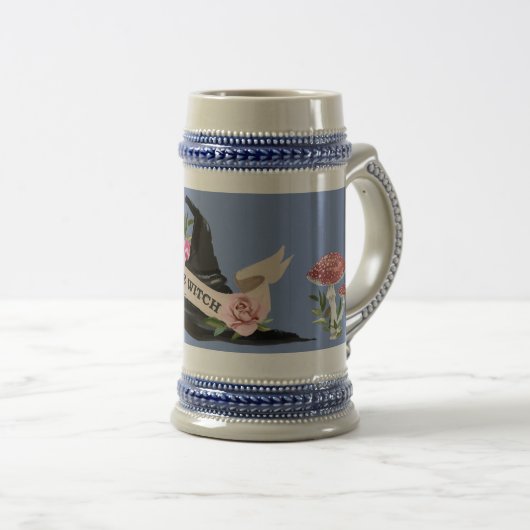 LIFE IS EEN WITCH BEER STEIN BIERPUL (Voorkant rechts)