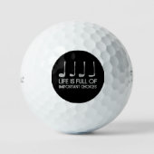 Life Is Full Of Important Choices Golfing Golfer Golfballen (Voorkant)