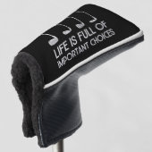 Life Is Full Of Important Choices Golfing Golfer Golfheadcover (3/4 voorkant)