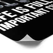 Life Is Full Of Imrtant Choices Golf Christmas  Poster (Hoek)