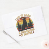 life is funny a good dog makes it better Sticker (Envelop)