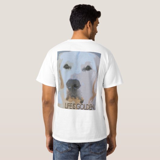 LIFE IS GOLDEN T-SHIRT (Achterkant volledig)