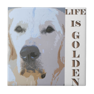 LIFE IS GOLDEN-TILE TEGELTJE