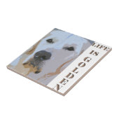 LIFE IS GOLDEN-TILE TEGELTJE (Zijkant)