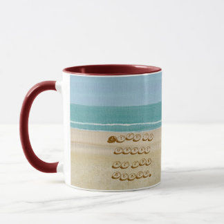Life is great at the beach, beach mugs mok