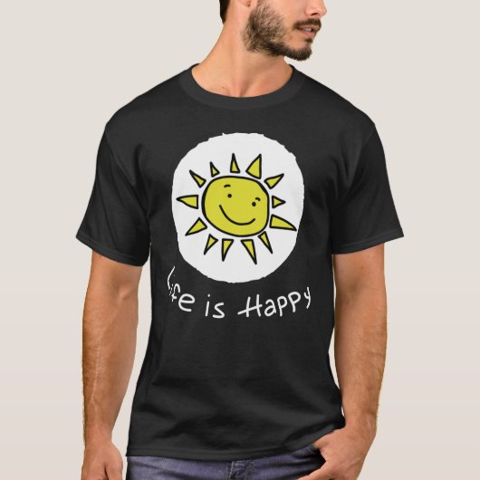 Life Is Happy - Dennis - It&x27;s Always Sunny In  T-shirt (Voorkant)