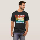 Life is just better when I m Singing Vocal Acapell T-shirt (Voorkant volledig)