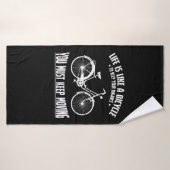 Life is like a Bicycle Badhanddoek (Badhanddoek)