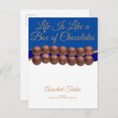 Life Is Like a Box of Chocolates Briefkaart (Voorkant / Achterkant)