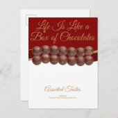 Life Is Like a Box of Chocolates Briefkaart (Voorkant / Achterkant)