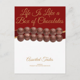 Life Is Like a Box of Chocolates Briefkaart