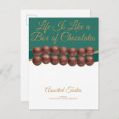Life Is Like a Box of Chocolates Briefkaart (Voorkant / Achterkant)