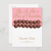 Life Is Like a Box of Chocolates Briefkaart (Voorkant / Achterkant)