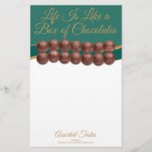 Life Is Like a Box of Chocolates Briefpapier (Voorkant)