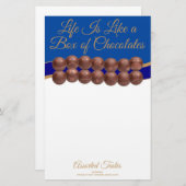 Life Is Like a Box of Chocolates Briefpapier (Voorkant / Achterkant)