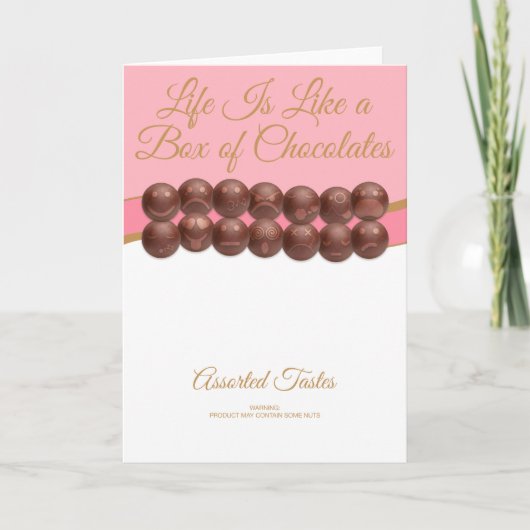Life Is Like a Box of Chocolates Kaart (Voorkant)