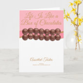 Life Is Like a Box of Chocolates Kaart (Gele Bloem)