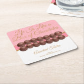 Life Is Like a Box of Chocolates Kartonnen Onderzetters (Schuin)