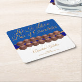 Life Is Like a Box of Chocolates Kartonnen Onderzetters (Schuin)