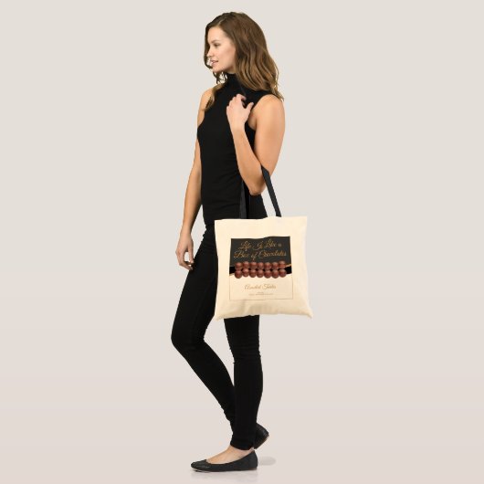 Life Is Like a Box of Chocolates Tote Bag (Voorkant (model))